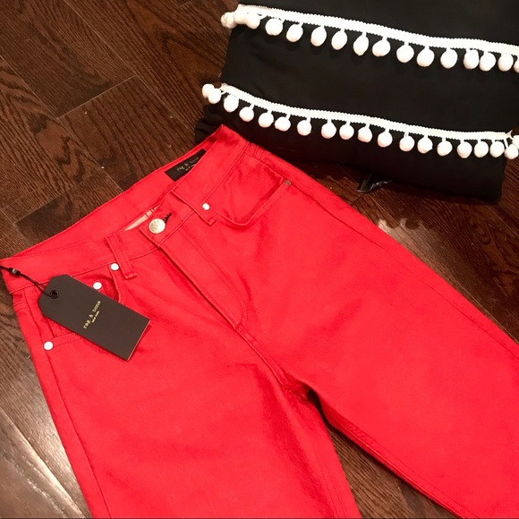 rag & bone Denim - SALE! NWT rag & bone red jeans
